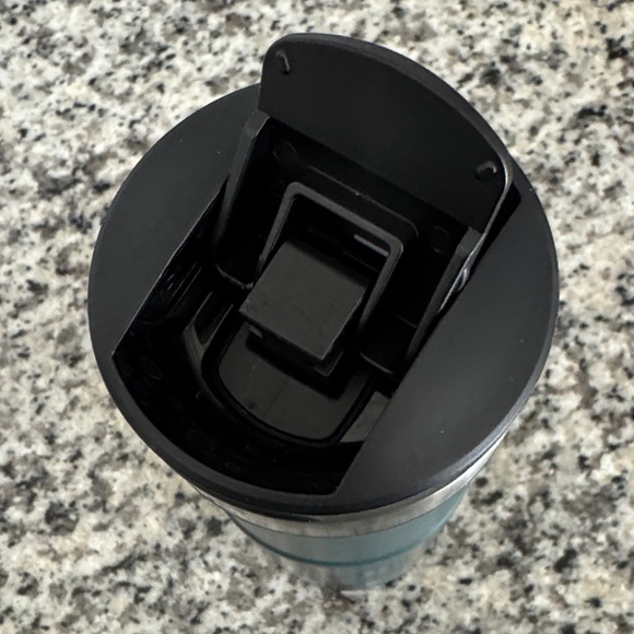 Stanley Teal and Black Plaid Travel Mug - Picture 3 of 3